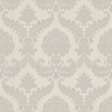 Damasco Wallpaper - Silver Grey - by Galerie. Click for more details and a description.