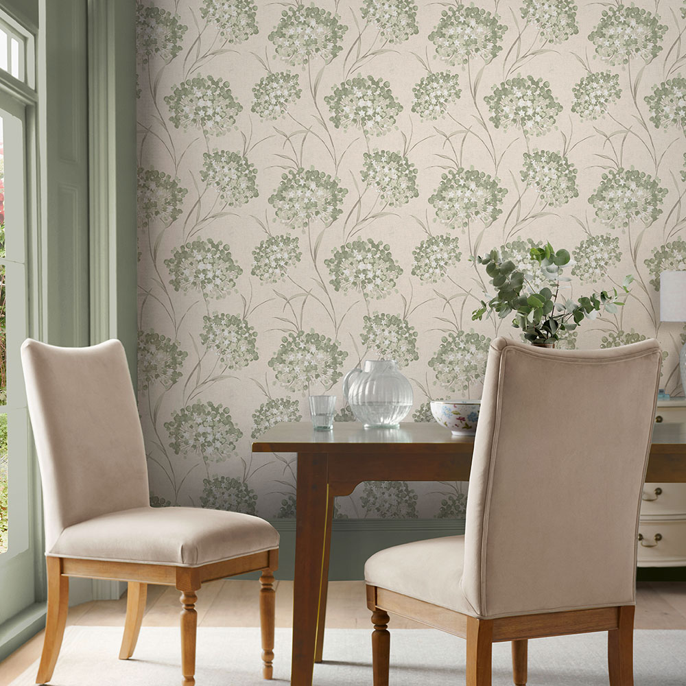 Giselle by Laura Ashley - Hedgerow - Wallpaper : Wallpaper Direct