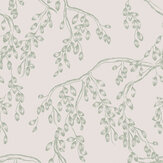 Rainham Willow Wallpaper - Sage - by Laura Ashley