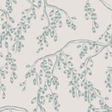 Rainham Willow Wallpaper - Newport Blue - by Laura Ashley