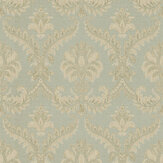 Damasco Wallpaper - Blue - by Galerie. Click for more details and a description.