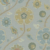 Papier peint Trailing Flower - Bleu layette - Eijffinger