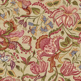 Papier peint Boho Flowers - Framboise - Eijffinger