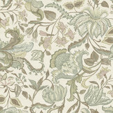 Papier peint Boho Flowers - Bleu layette - Eijffinger