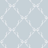 Tied With A Bow Wallpaper - Sky Blue - by Albany