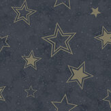 Stardust Wallpaper - Blue / Gold - by Albany