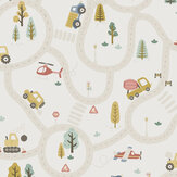 Roundabout Road Wallpaper - Cream - by Albany