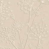 Silhouette Flowers Wallpaper - Beige / Sand - by Eijffinger. Click for more details and a description.
