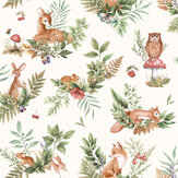 Forest Friends Wallpaper - Cream - by Albany