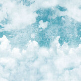 Blue Clouds Mural - Sky Blue - by Grandeco