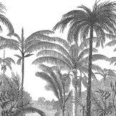 Palm Scenery Mural - Mono - by Grandeco