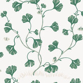 Ebba Wallpaper - Green - by Sandberg