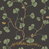 Ebba Wallpaper - Charcoal - by Sandberg