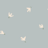 Frida Wallpaper - Light Blue - by Sandberg