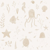 Della Wallpaper - Beige - by Sandberg