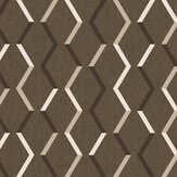 Zigzag Wallpaper - Tobacco  - by Masureel