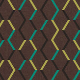 Zigzag Wallpaper - Umber - by Masureel