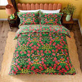 Campanula Bedding set Duvet Cover - Sunburst / Ebony - by Morris