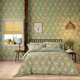 Laceflower Bedding set Duvet Cover - Tobacco / Pistachio - by Morris