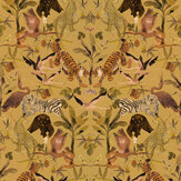 Magic Animals Mural - Ochre - by Galerie