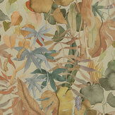 Revestimiento mural Abstract Leaves Mural - Beige cálido - de Galerie