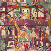 Papel pintado Mayhem Mansion - Uva - de Brand McKenzie. Haz clic para obtener más detalles y una descripción.