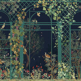 Greenhouse Mural - Midnight Blue - by Galerie