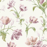 Gosford Wallpaper - Coral Pink - by Laura Ashley