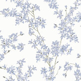 Forsythia Wallpaper - Warm Blue - by Laura Ashley