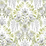 Parterre Wallpaper - Pale Hedgerow - by Laura Ashley