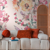 Amelia Panel Mural - Pink - by Cosmo Living by Cosmopolitan