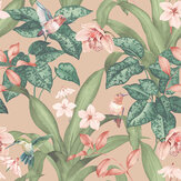 Pretty Botanical Wallpaper - Soft Pink - by Arthouse