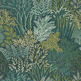 Illustrated Foliage Wallpaper - Blue - by Arthouse