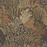 Illustrated Foliage Wallpaper - Rust - by Arthouse