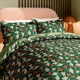 Fan Floral Bedding set Duvet Cover - Green - by Scion. Click for more details and a description.