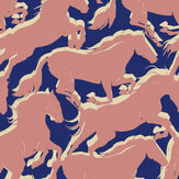 Papier peint Galope - Cobalt - Coordonne