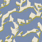 Papier peint Galope - Bleu - Coordonne