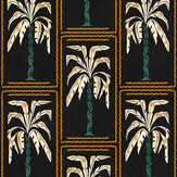 Papier peint Veraneo - Noir - Coordonne