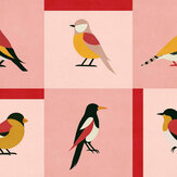 Papier peint Like a Bird - Rose - Coordonne