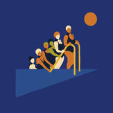 Panoramique Equilibrio - Cobalt - Coordonne