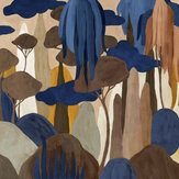 Camécuaro Mural - Blue / Navy - by Coordonne
