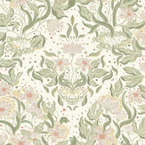 Lisa Wallpaper - Dark Green - by Galerie