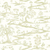 Kaiwa Wallpaper - Green Tea - by Ohpopsi