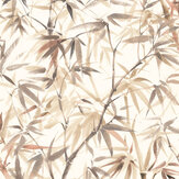 Shadow Bamboo Wallpaper - Latte - by Ohpopsi