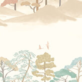 Kigi Wallpaper - Blush & Seafoam - by Ohpopsi