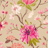 Saku Wallpaper - Tea & Rose - by Ohpopsi