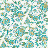 Papel pintado Barmeri - Cerceta - de Clarke & Clarke. Haz clic para obtener más detalles y una descripción.