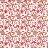 Hathi Wallpaper - Raspberry - by Clarke & Clarke