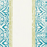 Kalamkari Wallpaper - Teal - by Clarke & Clarke