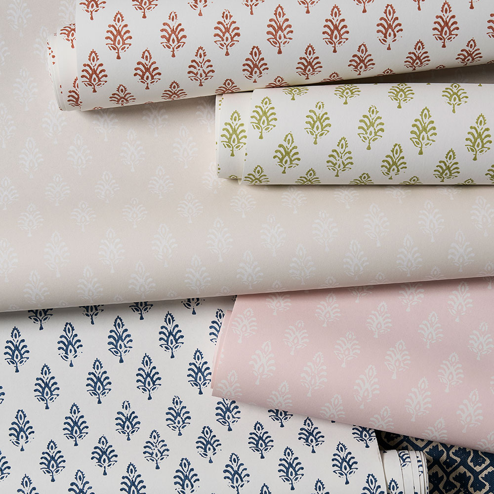 Nandana Wallpaper - Spice - by Clarke & Clarke